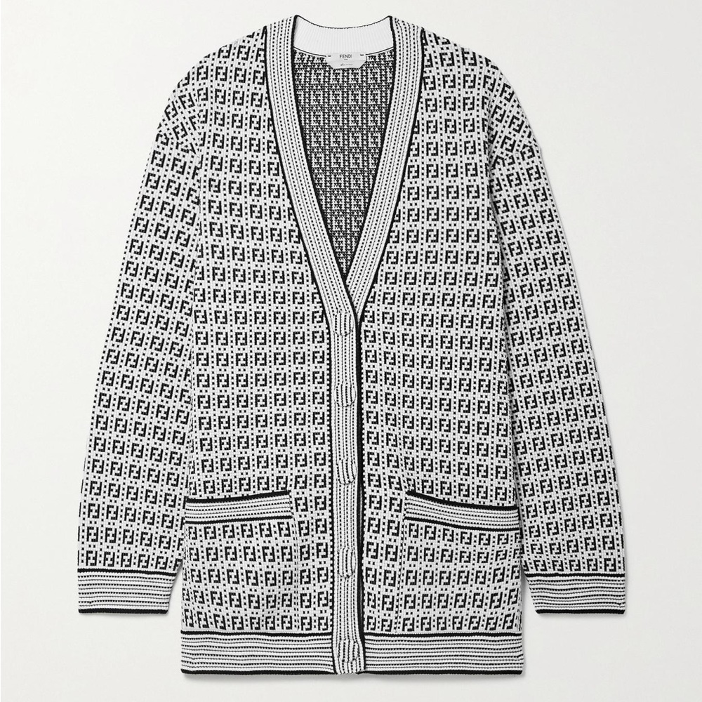 Fendi black and white Cardigan